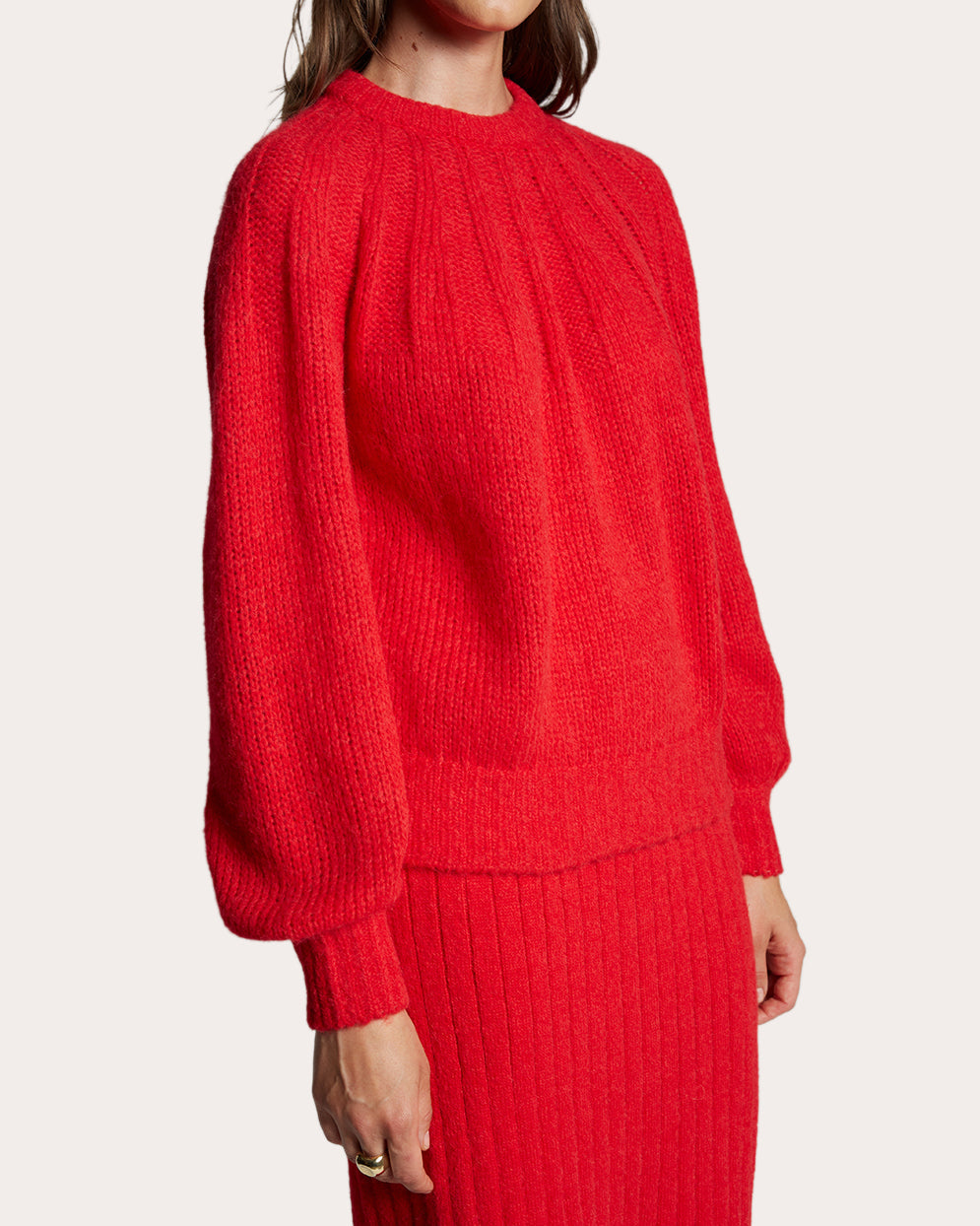 Mila Ribbed Alpaca-Blend Sweater