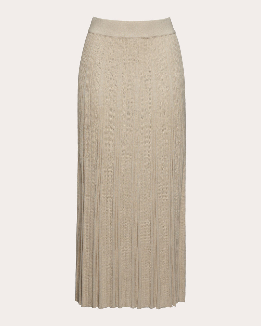 Sally Ribbed Cotton-Blend Midi Skirt