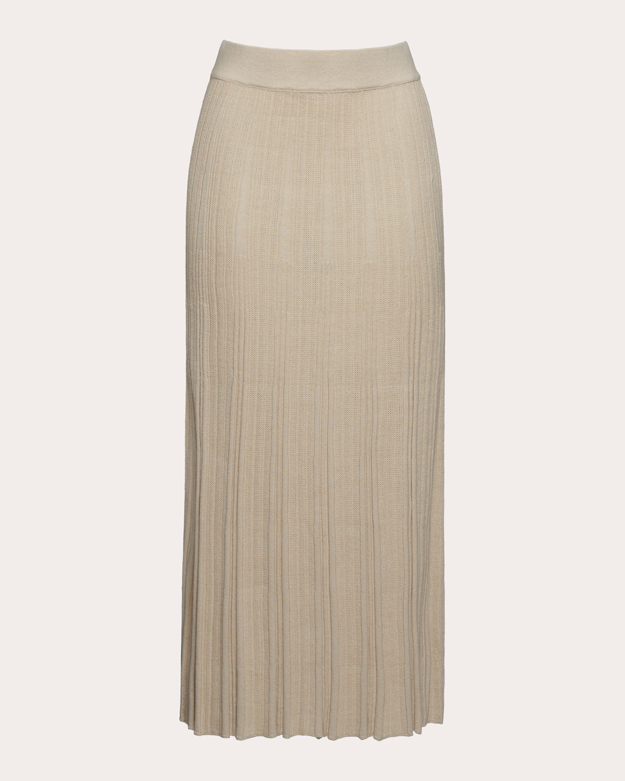 Sally Ribbed Cotton-Blend Midi Skirt