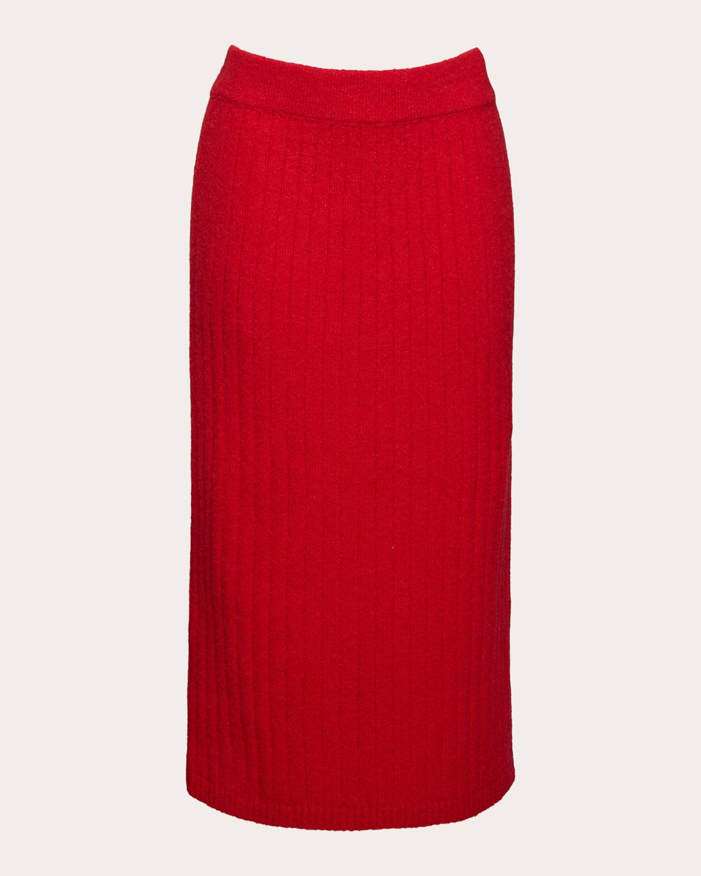 Pia Ribbed Alpaca-Blend Midi Skirt