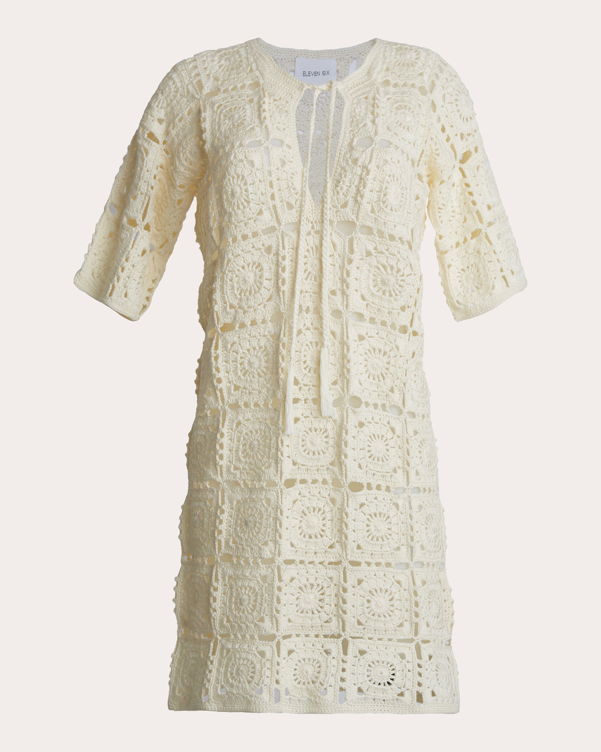 Elana Crocheted Tunic Dress