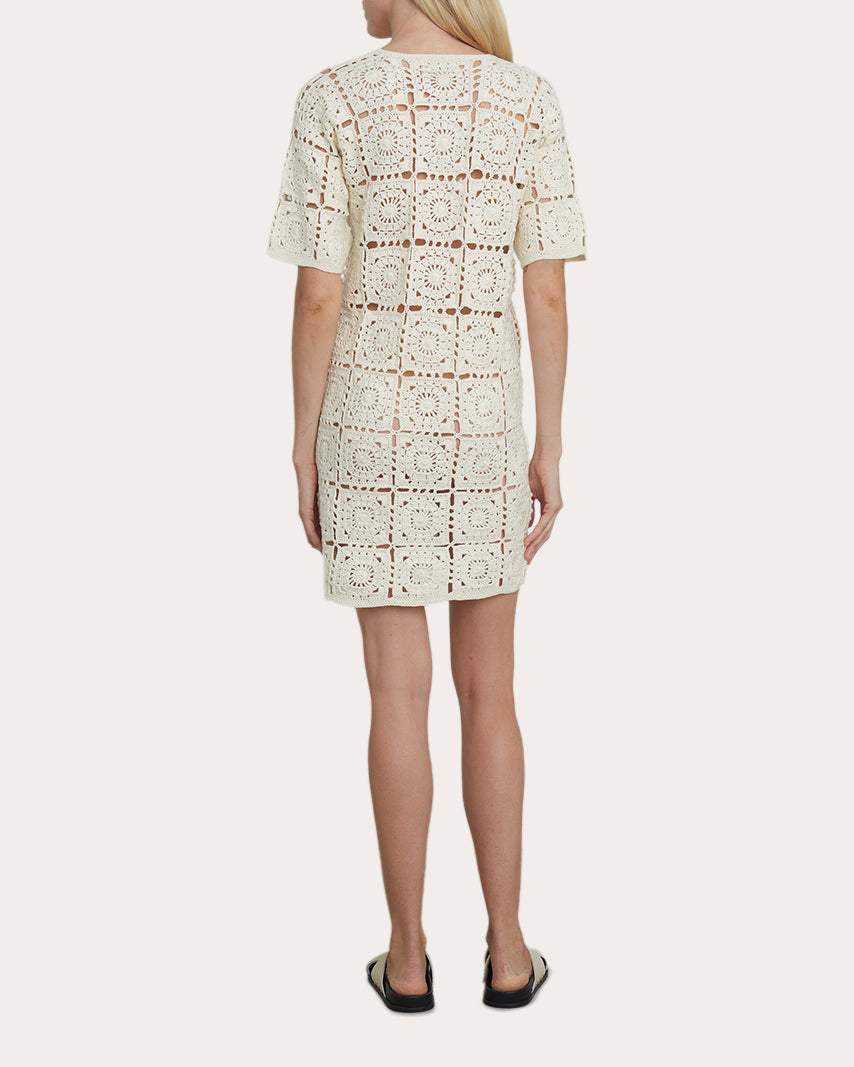 Elana Crocheted Tunic Dress
