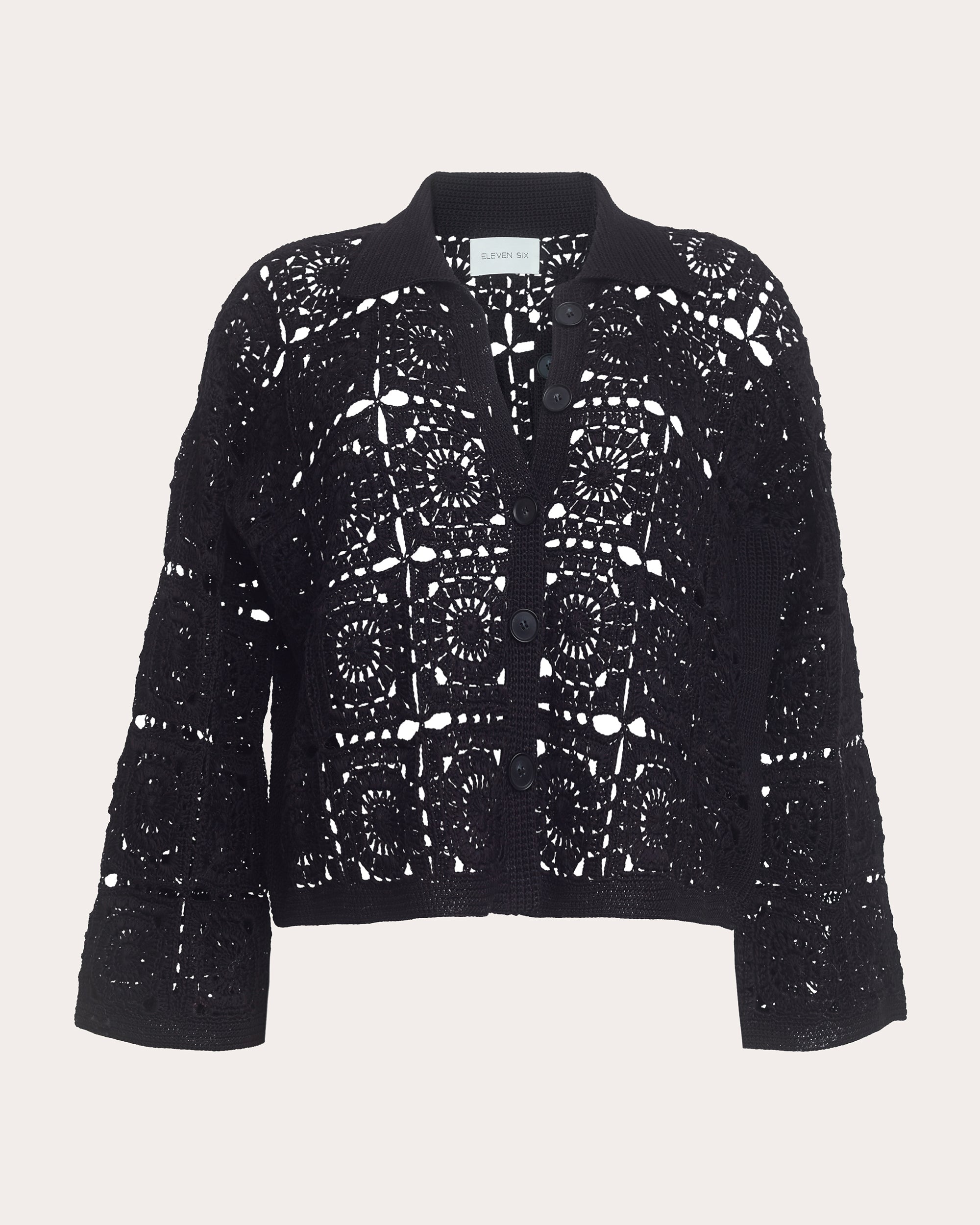 Tasha Crocheted Crop Jacket