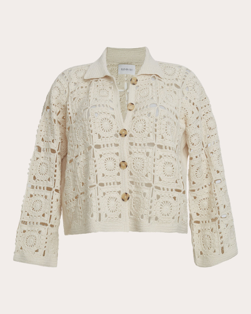 Tasha Crocheted Crop Jacket