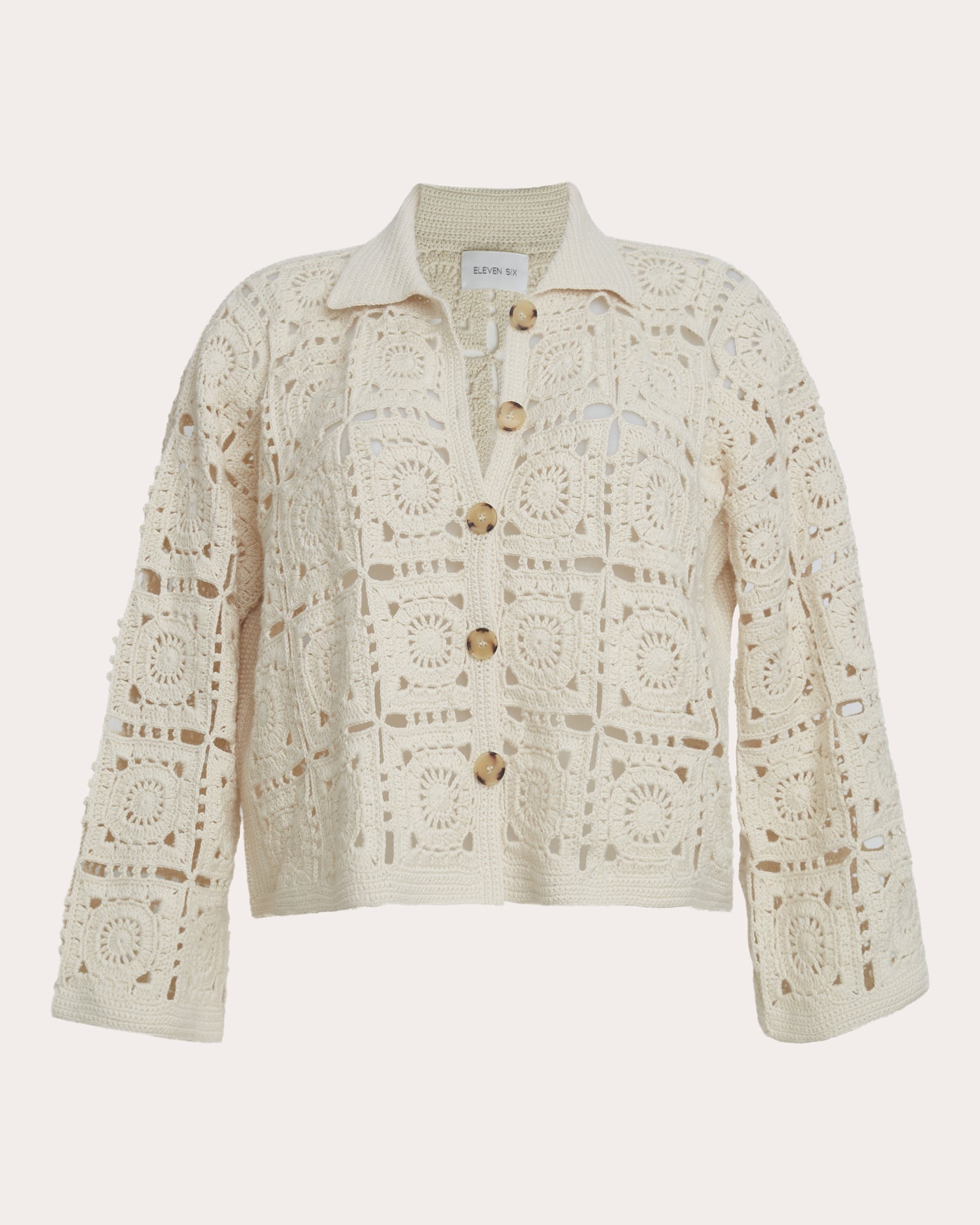 Tasha Crocheted Crop Jacket
