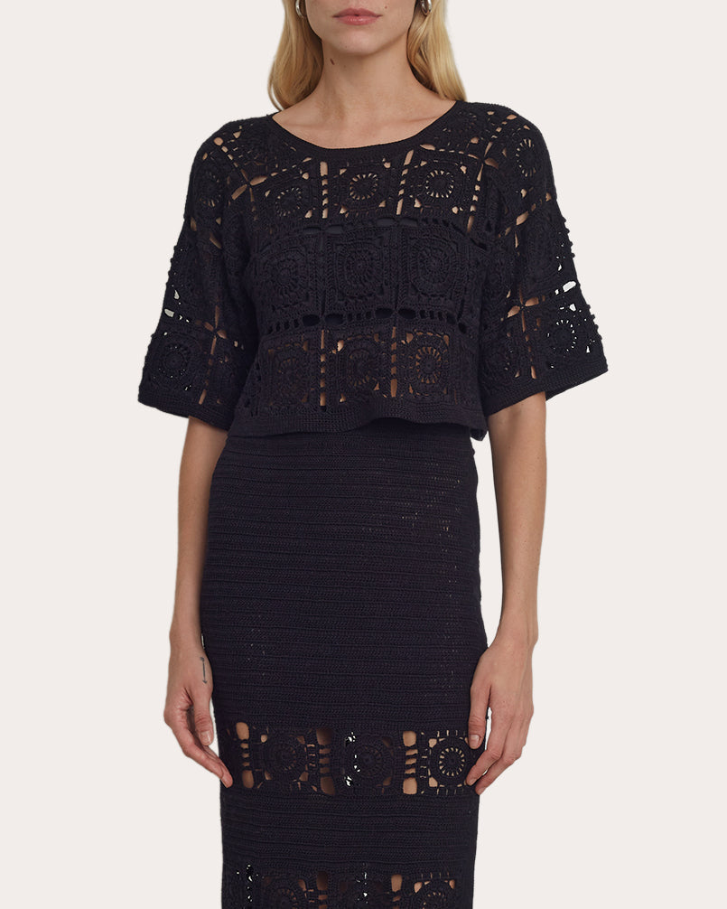 Arden Crocheted Crop Top