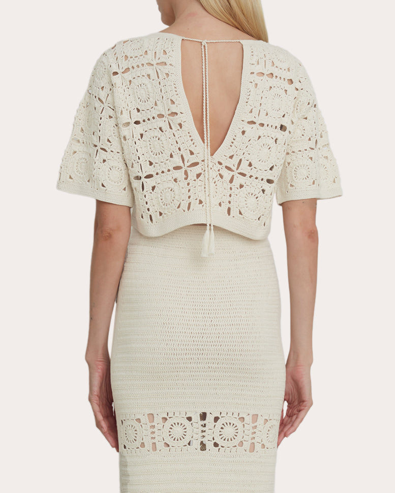 Arden Crocheted Crop Top