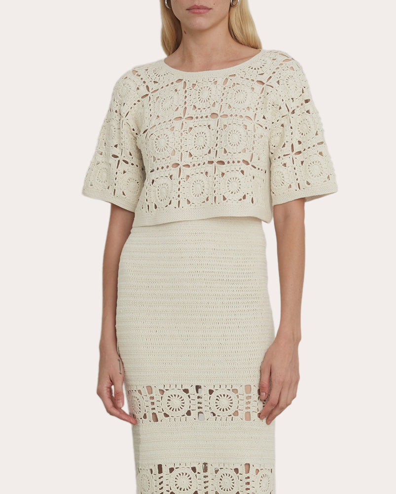 Arden Crocheted Crop Top