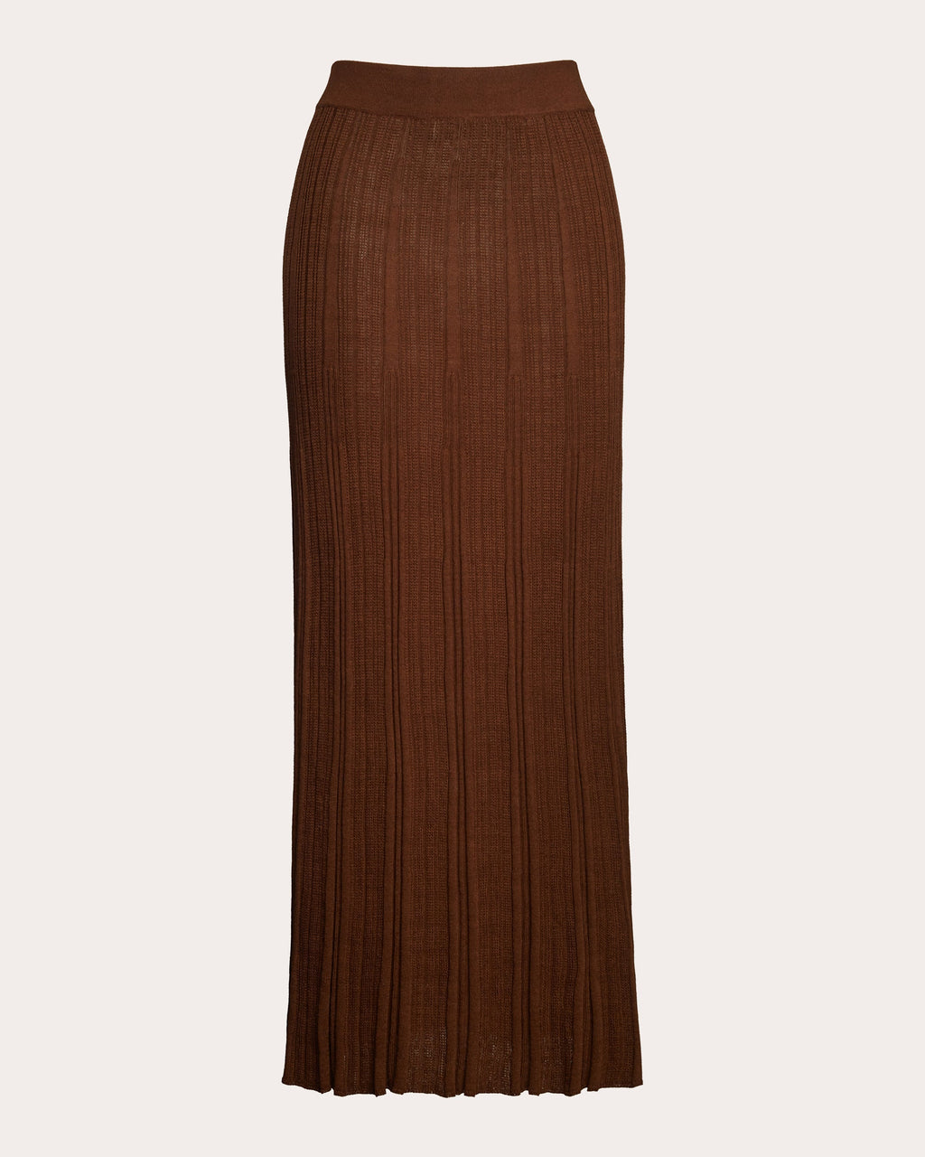 Sally Ribbed Cotton-Blend Midi Skirt