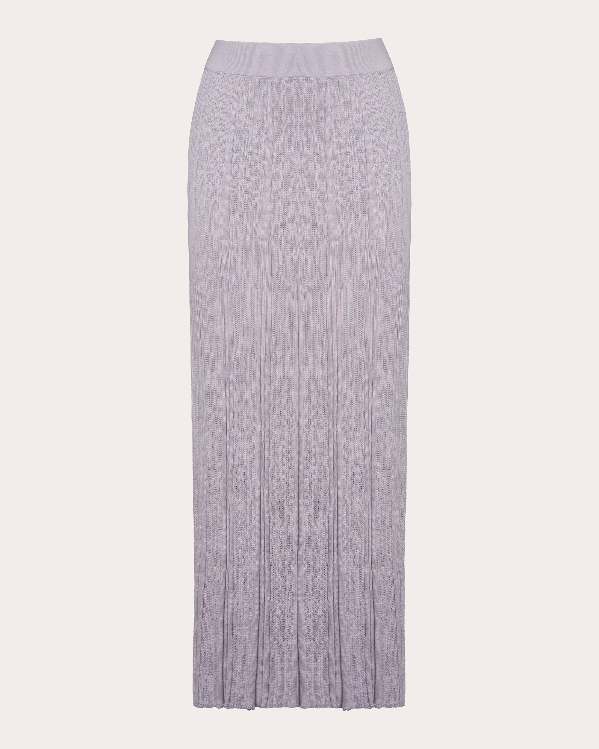 Sally Ribbed Cotton-Blend Midi Skirt