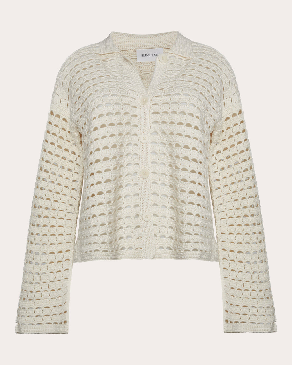 Ada Cotton Crochet Knit Shirt