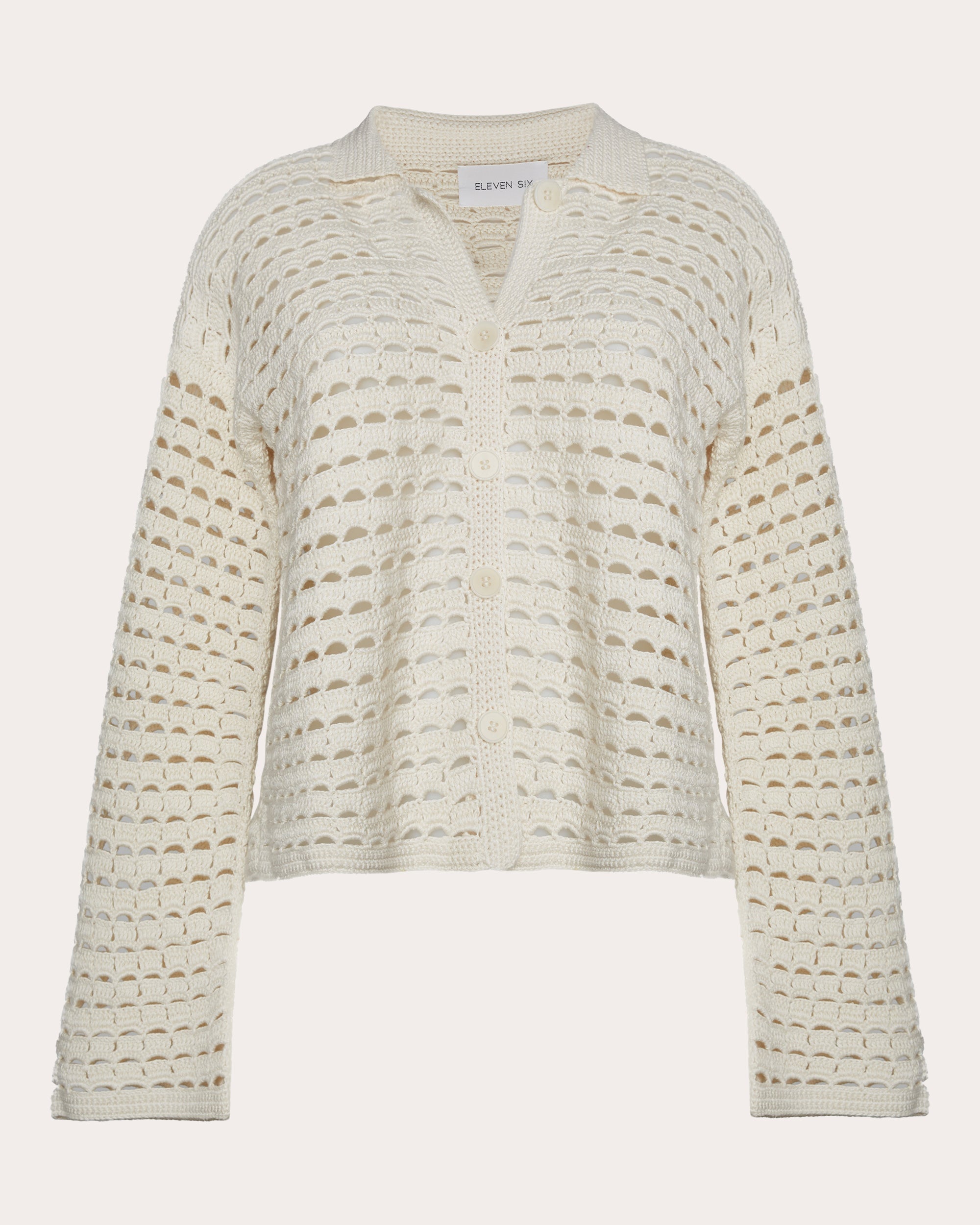 Ada Cotton Crochet Knit Shirt