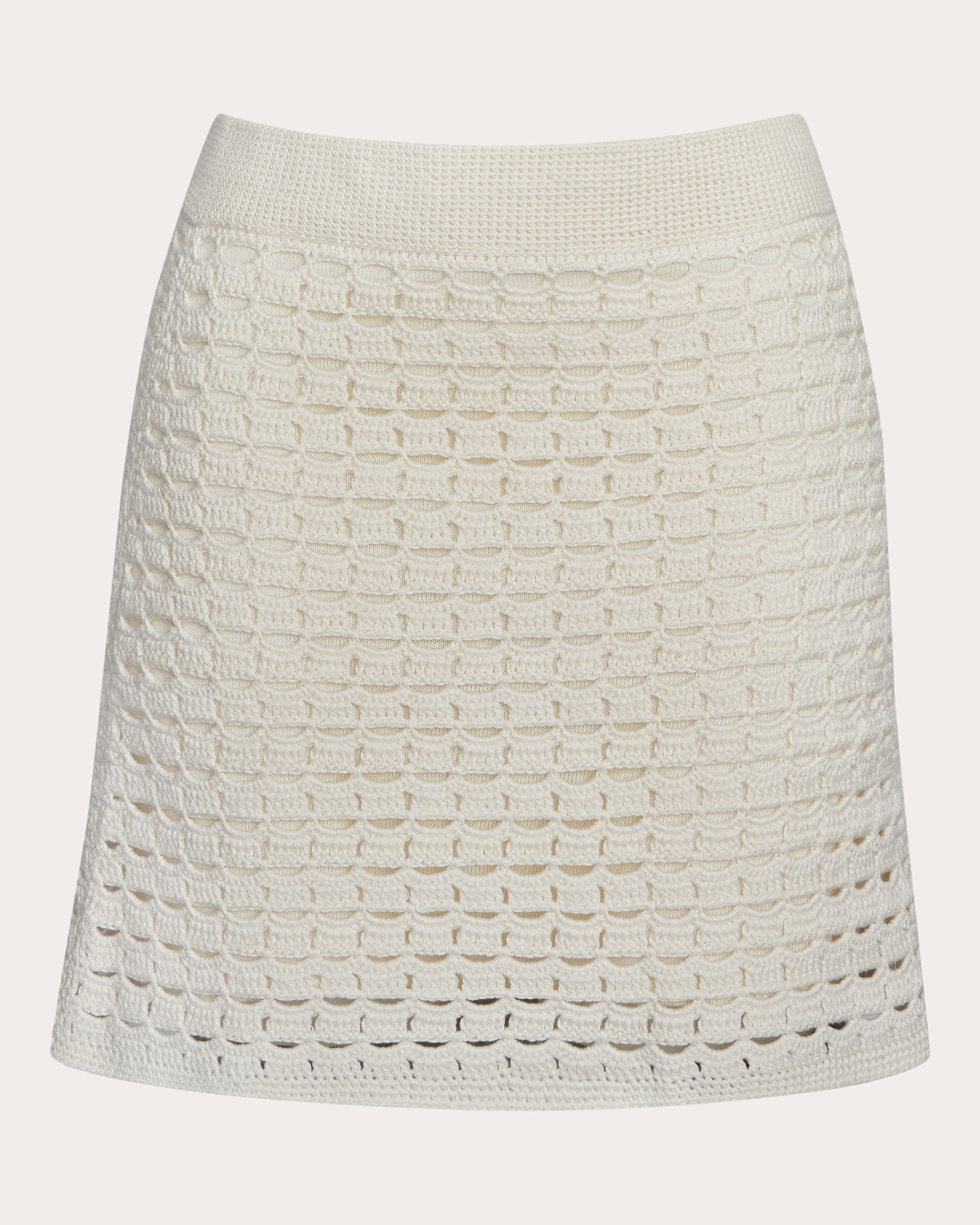 Ava Cotton Crochet Knit Mini Skirt