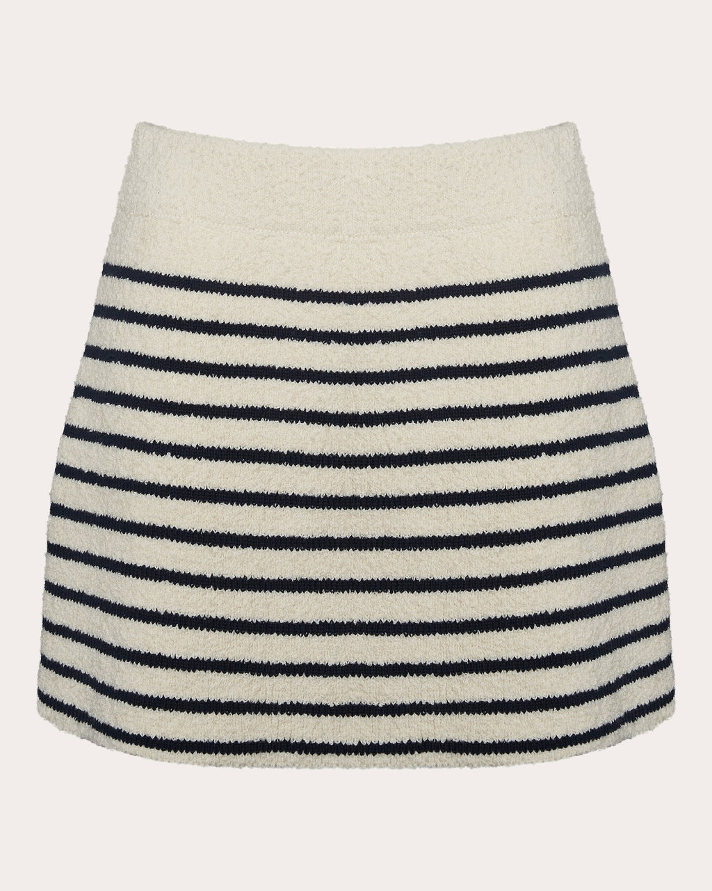 Iris Striped Cotton Bouclé-Knit Mini Skirt