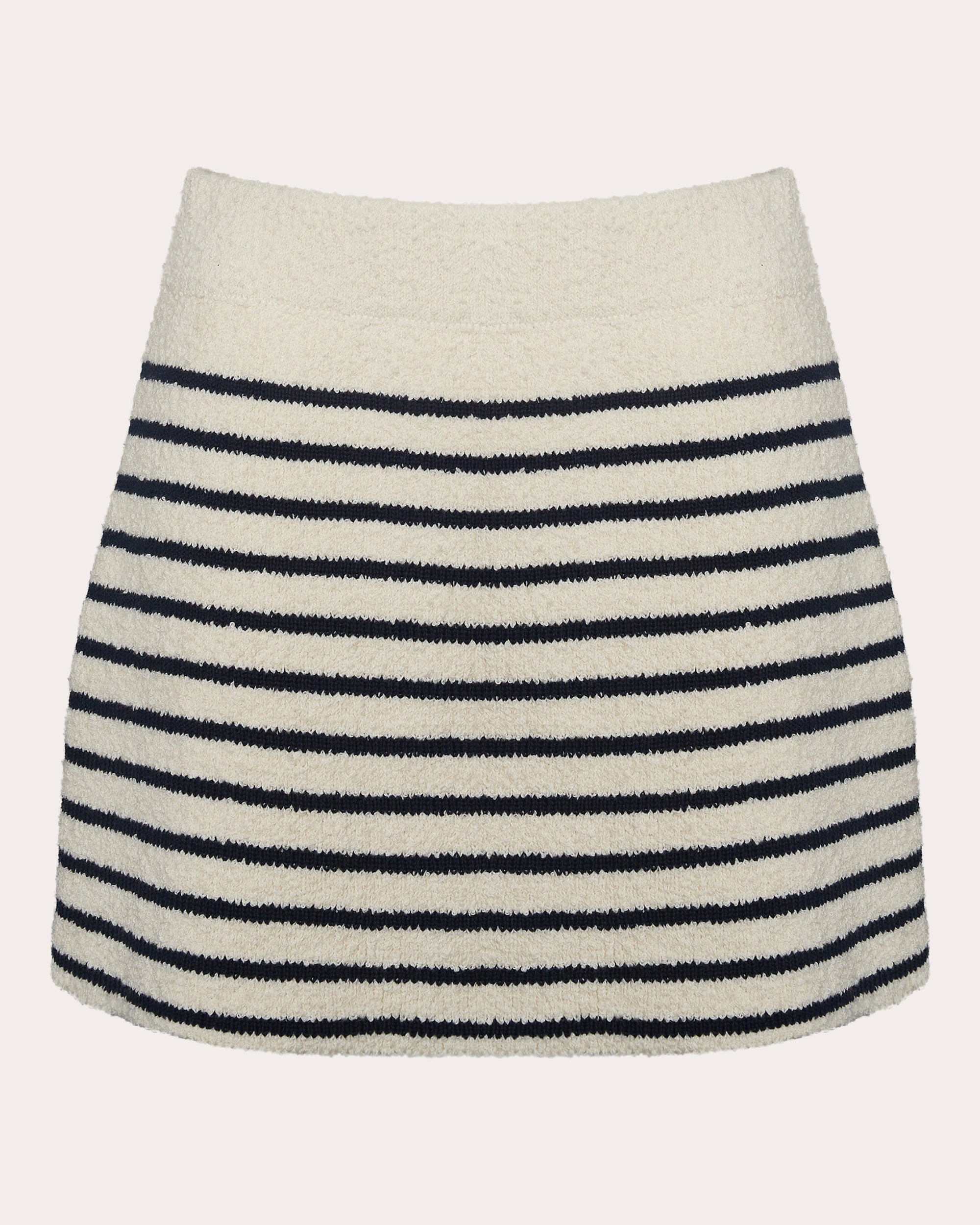 Iris Striped Cotton Bouclé-Knit Mini Skirt