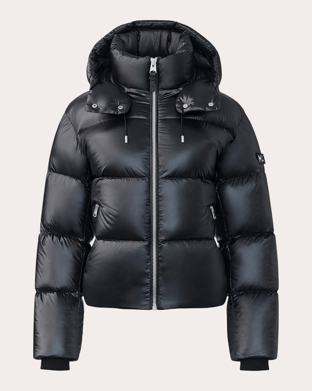 Evie Lustrous Light Hooded Down Jacket