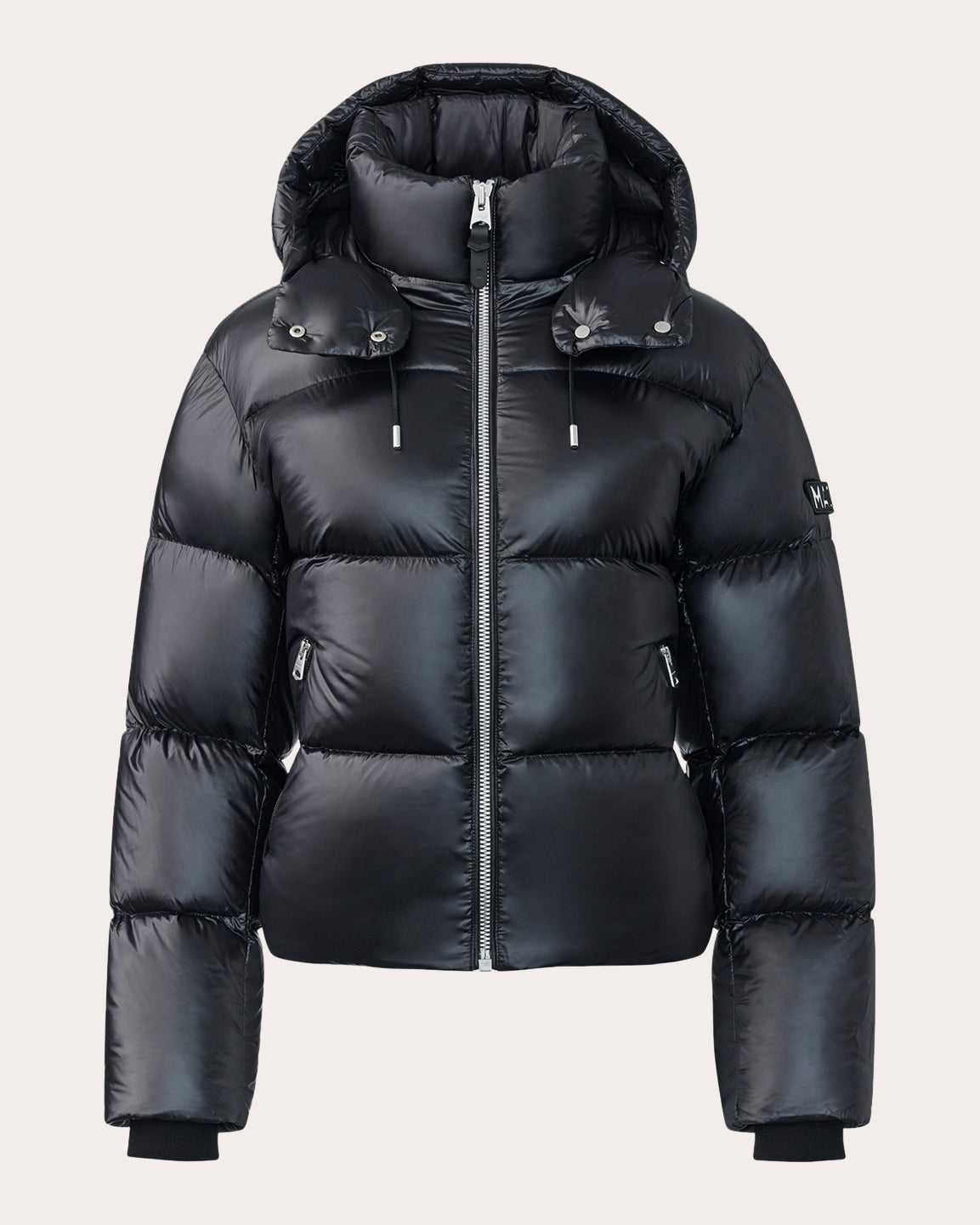 Evie Lustrous Light Hooded Down Jacket