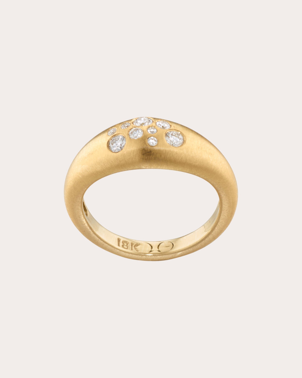Fairy Dust 18K Gold Diamond Pinky Ring
