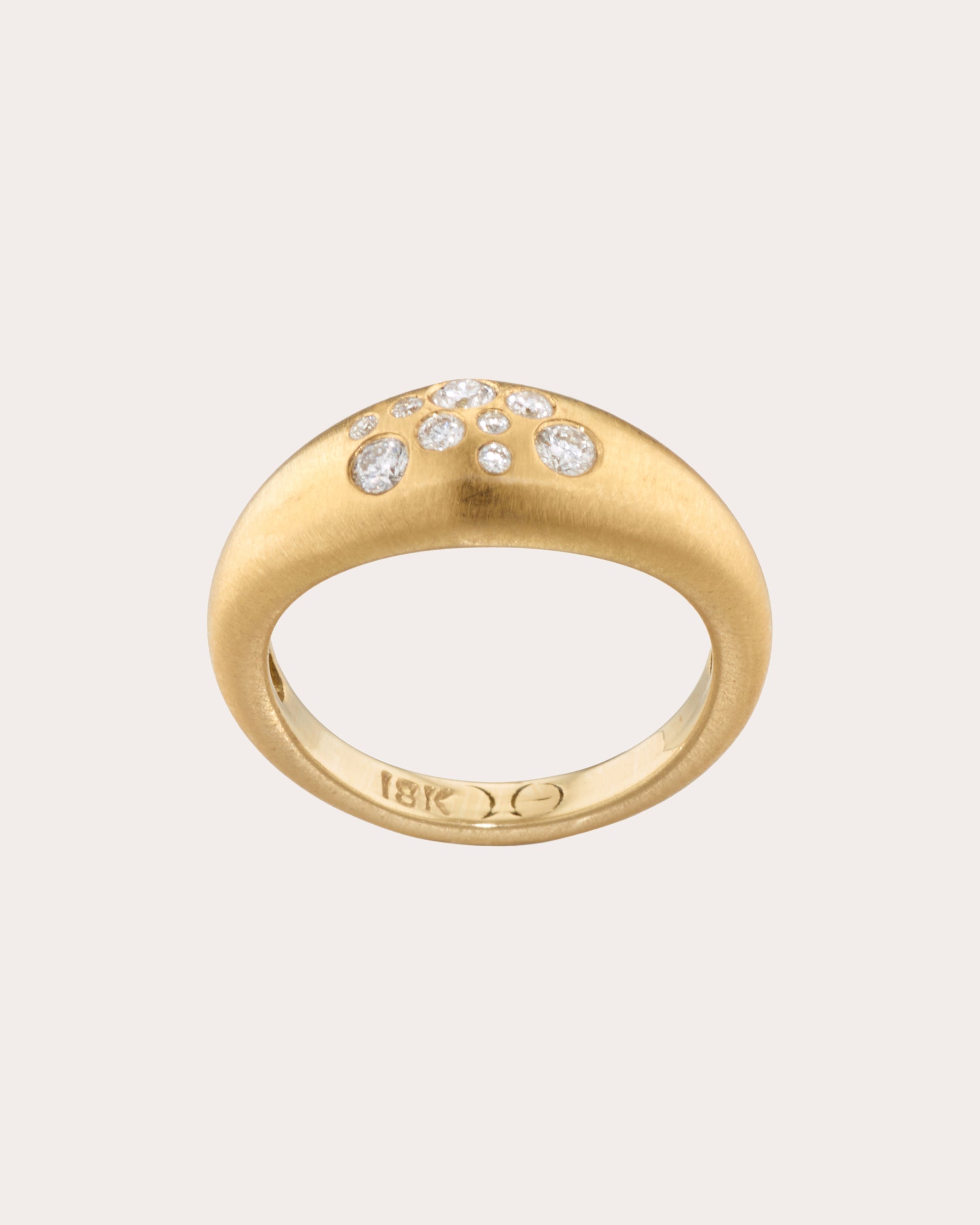 Fairy Dust 18K Gold Diamond Pinky Ring