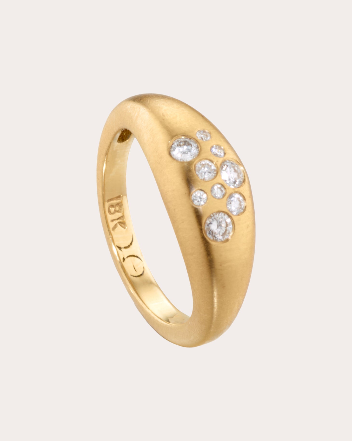 Fairy Dust 18K Gold Diamond Pinky Ring