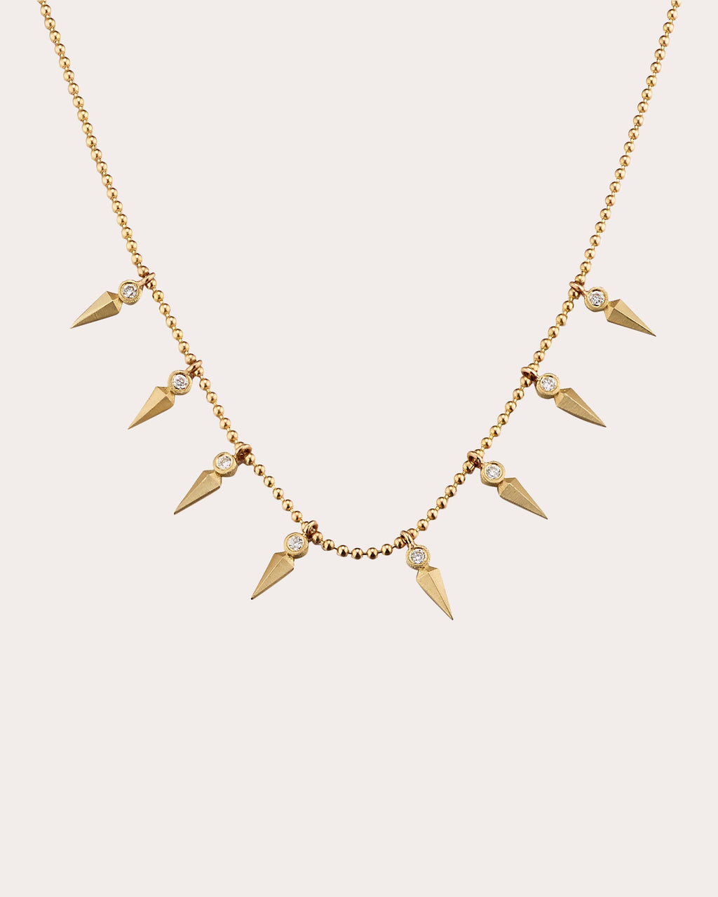 Dagger 18K Gold Diamond Necklace