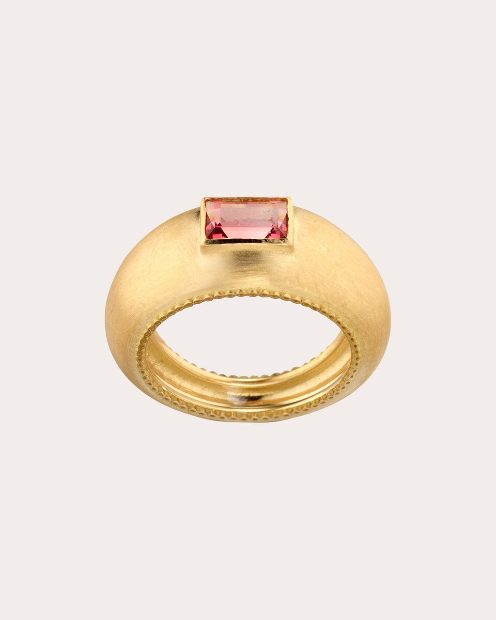 Infinity 18K Gold Tourmaline Bubble Ring