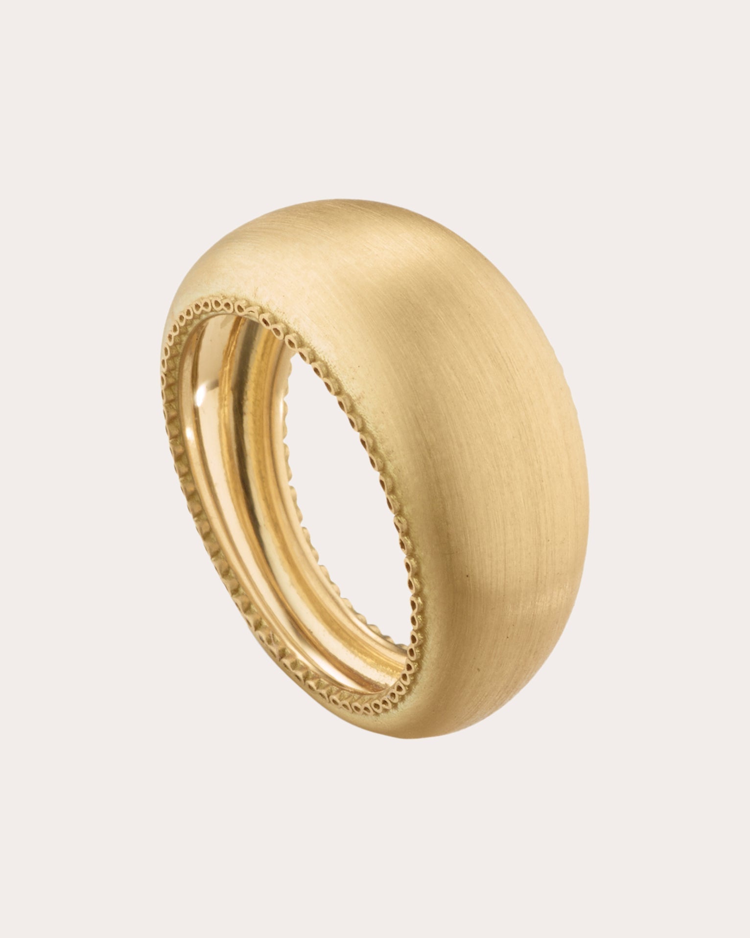 Infinity 18k Gold Bubble Ring