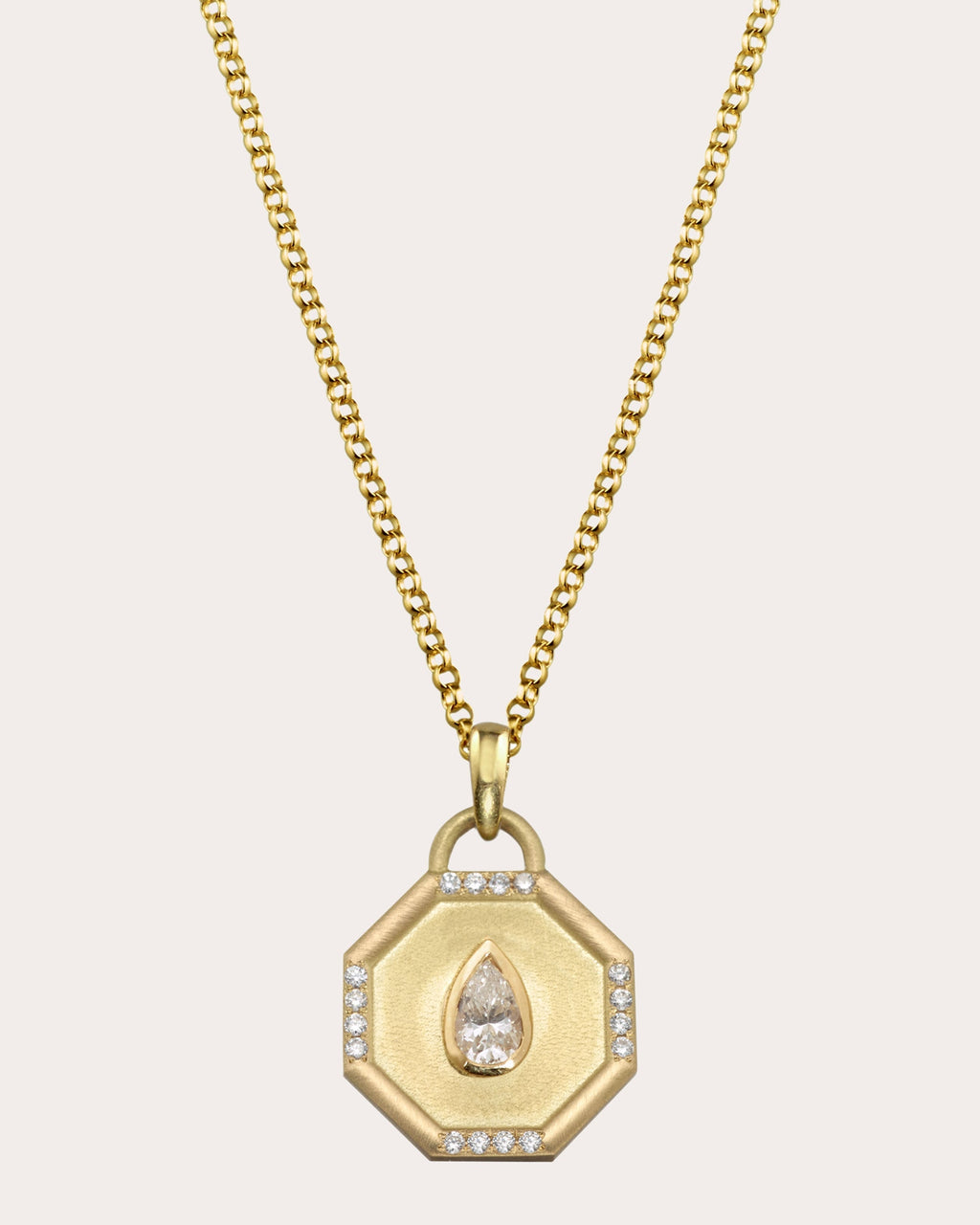 Fairy Dust 18K Gold Diamond Pendant Necklace