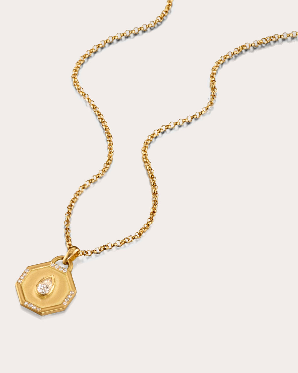 Fairy Dust 18K Gold Diamond Pendant Necklace
