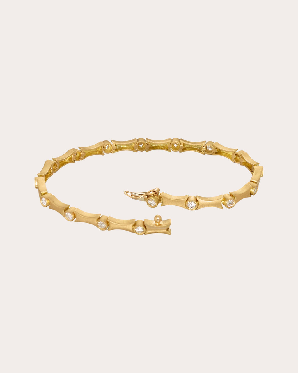 Stability 18K Gold Diamond Bangle