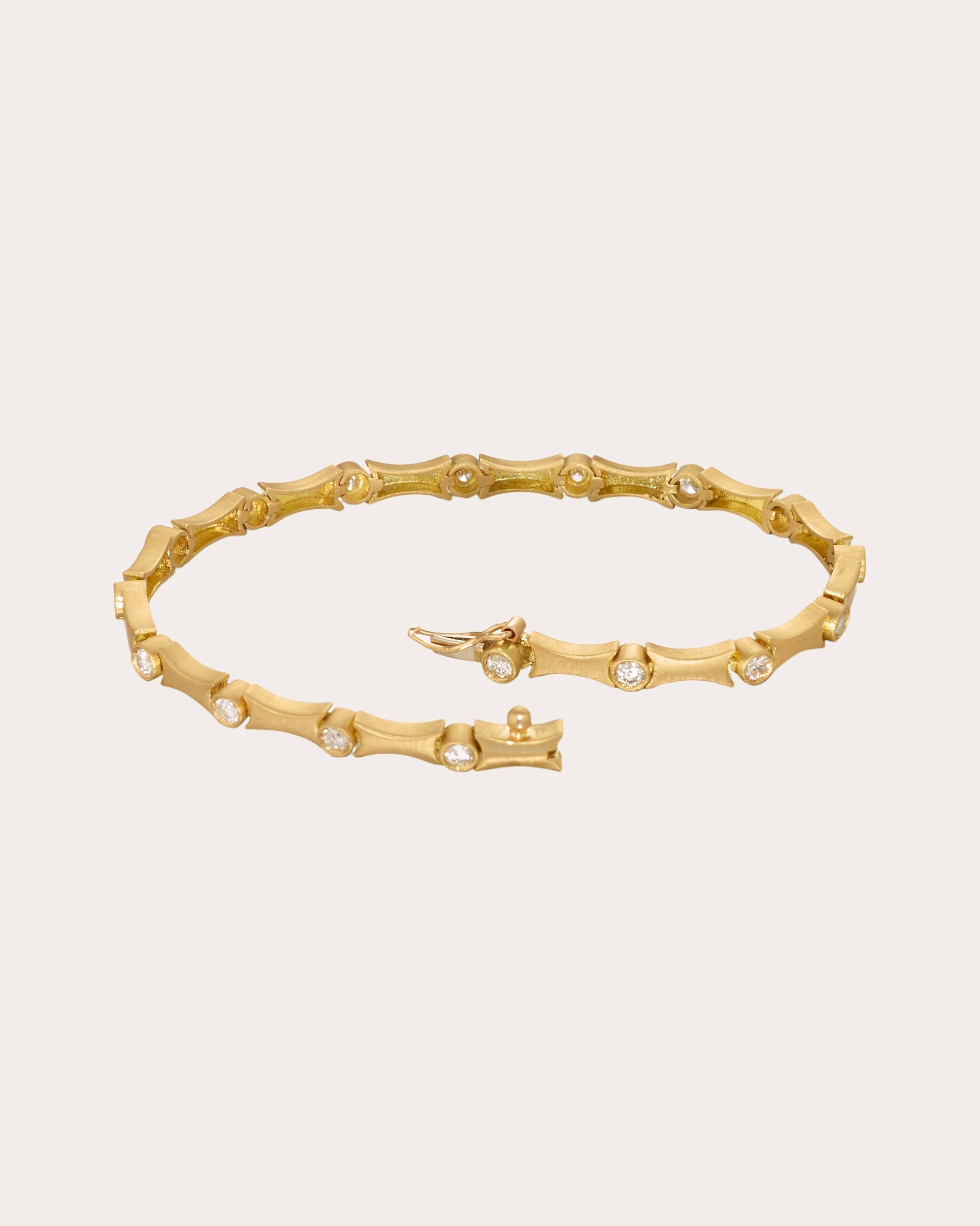 Stability 18K Gold Diamond Bangle