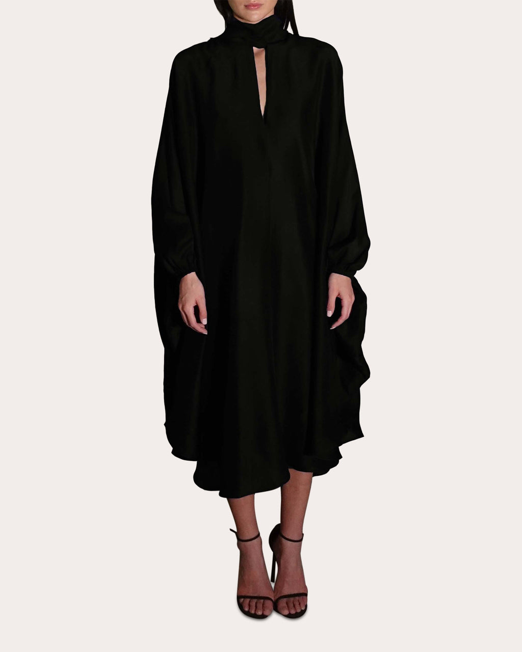Emlyn Raw Silk Midi Dress