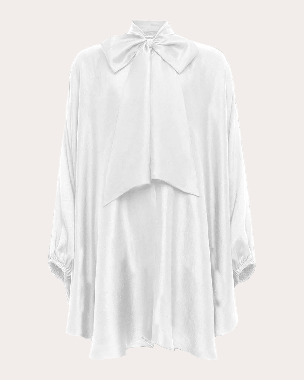Emlyn Tie-Neck Silk Mini Dress