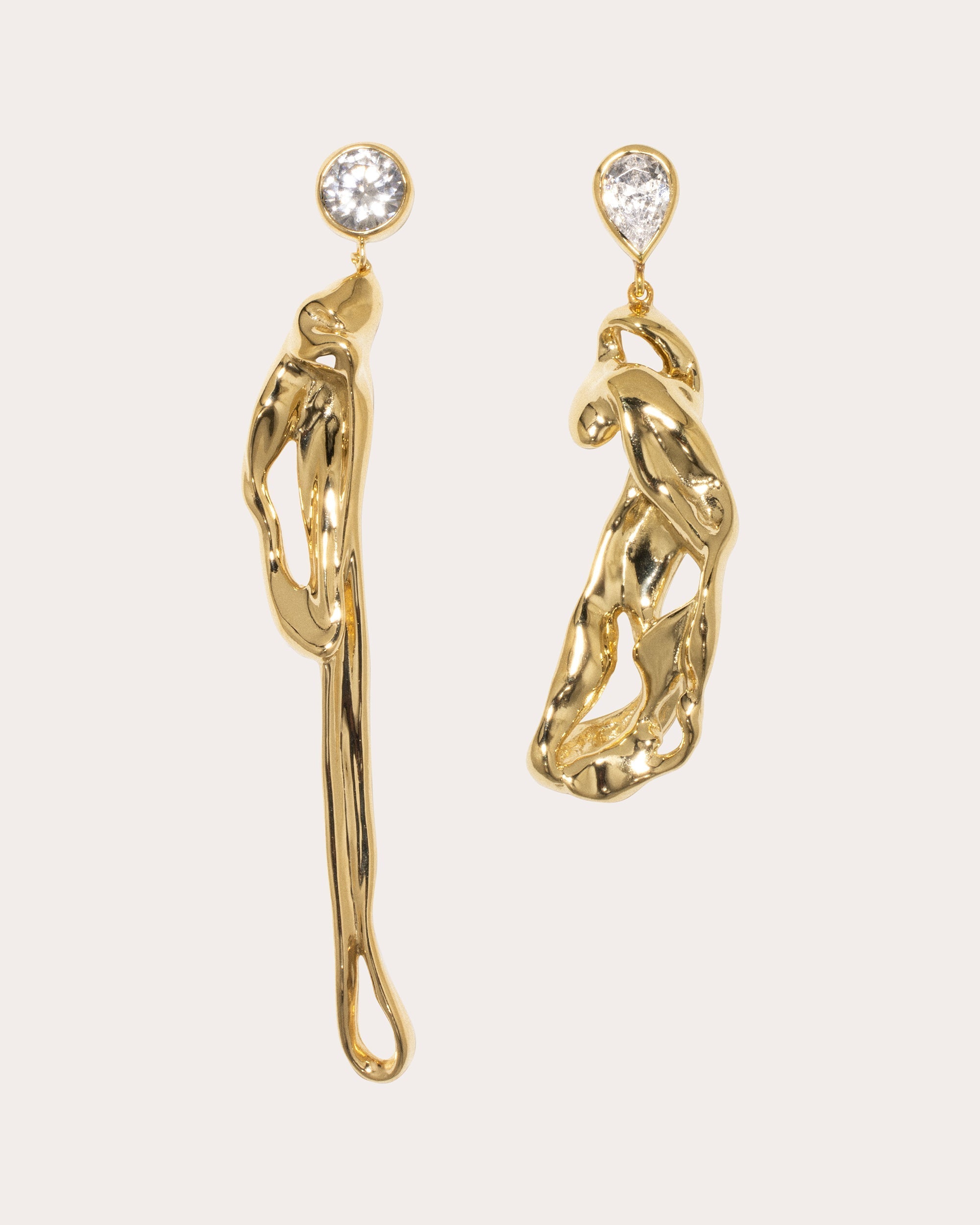 Dreams of Mercury 18K Gold-Plated Silver and Cubic Zirconia Earrings