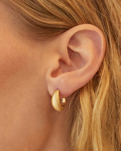 Fairy Dust 18K Gold Hoop Earrings