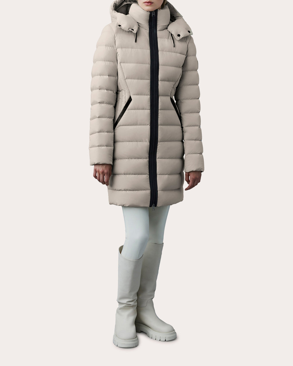 Farren Quilted Longline Down Coat
