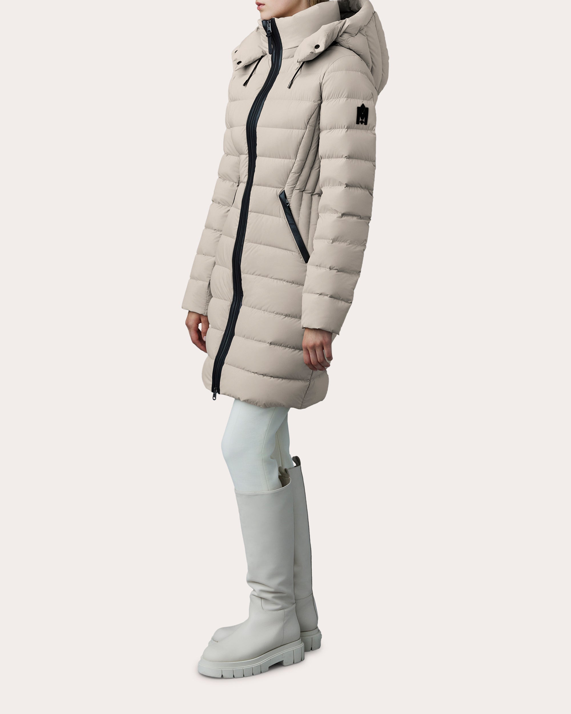 Farren Quilted Longline Down Coat