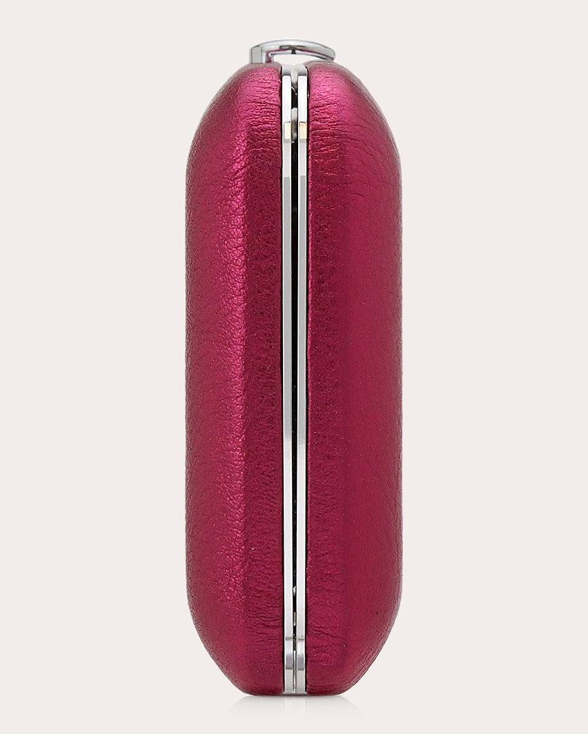 Finely Party Metallic-Leather Clutch