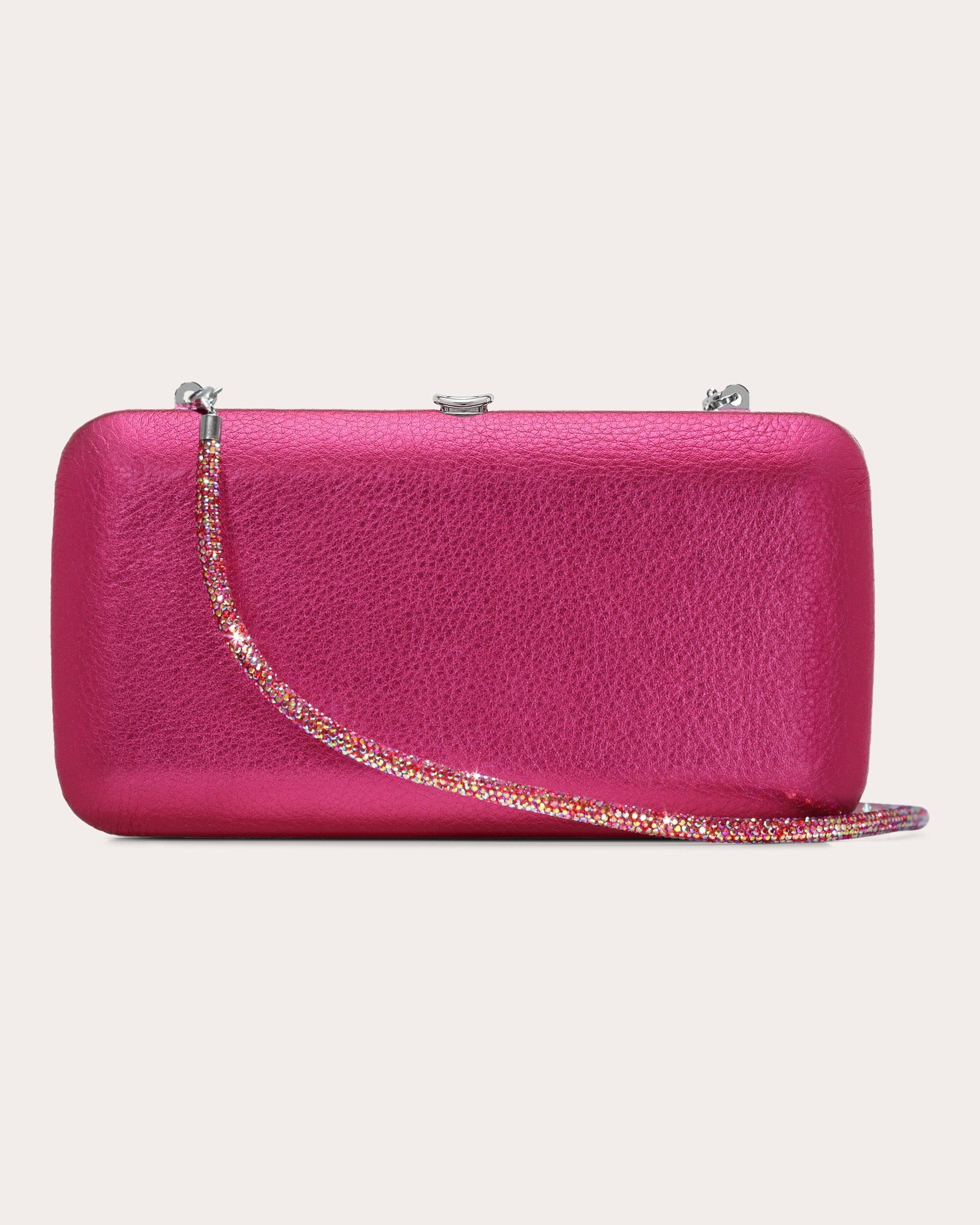 Finely Party Metallic-Leather Clutch