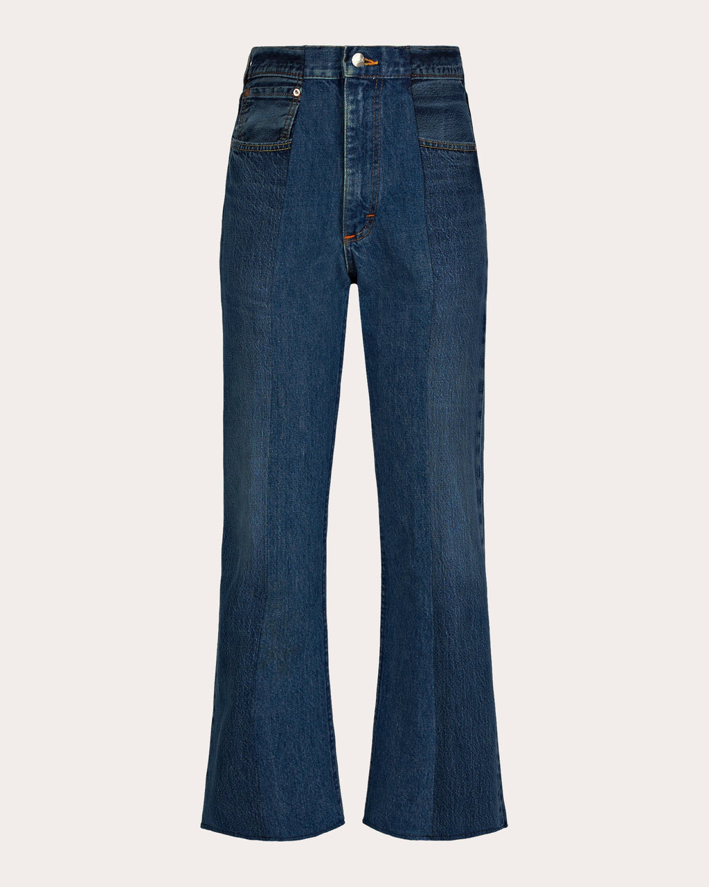 Flare High-Rise Cropped Jeans
