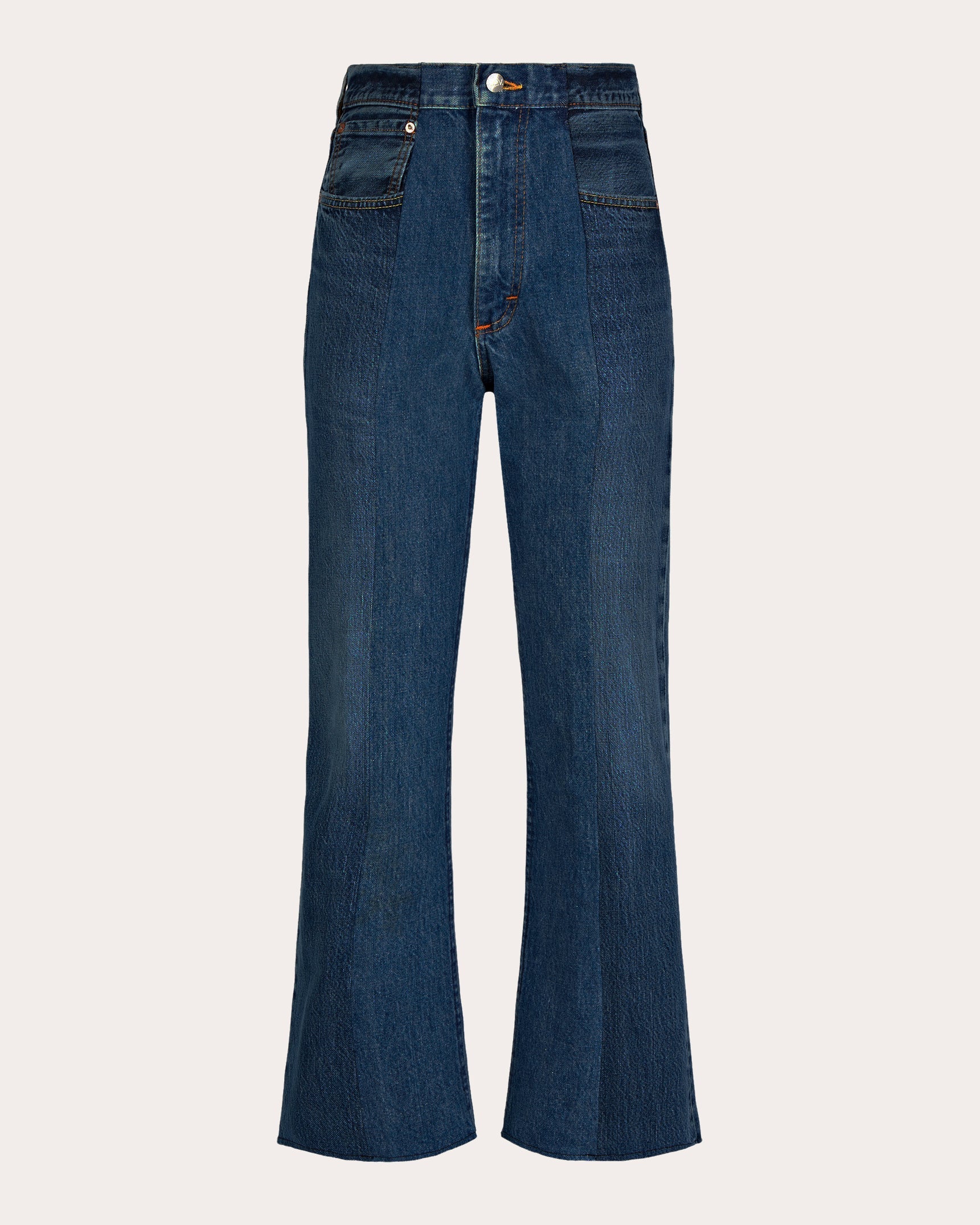 Flare High-Rise Cropped Jeans