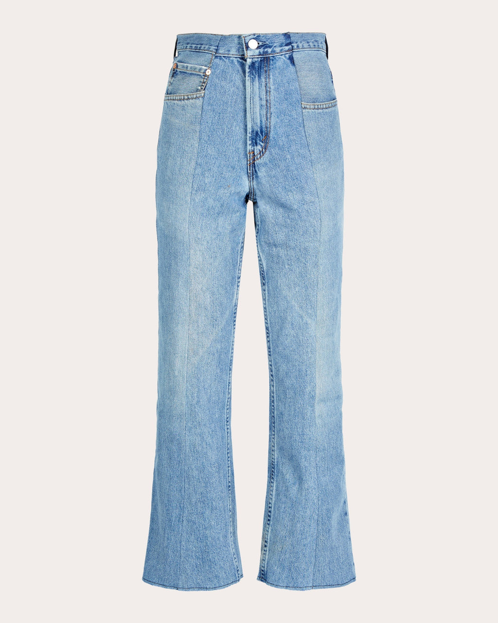 Flare High-Rise Cropped Jeans