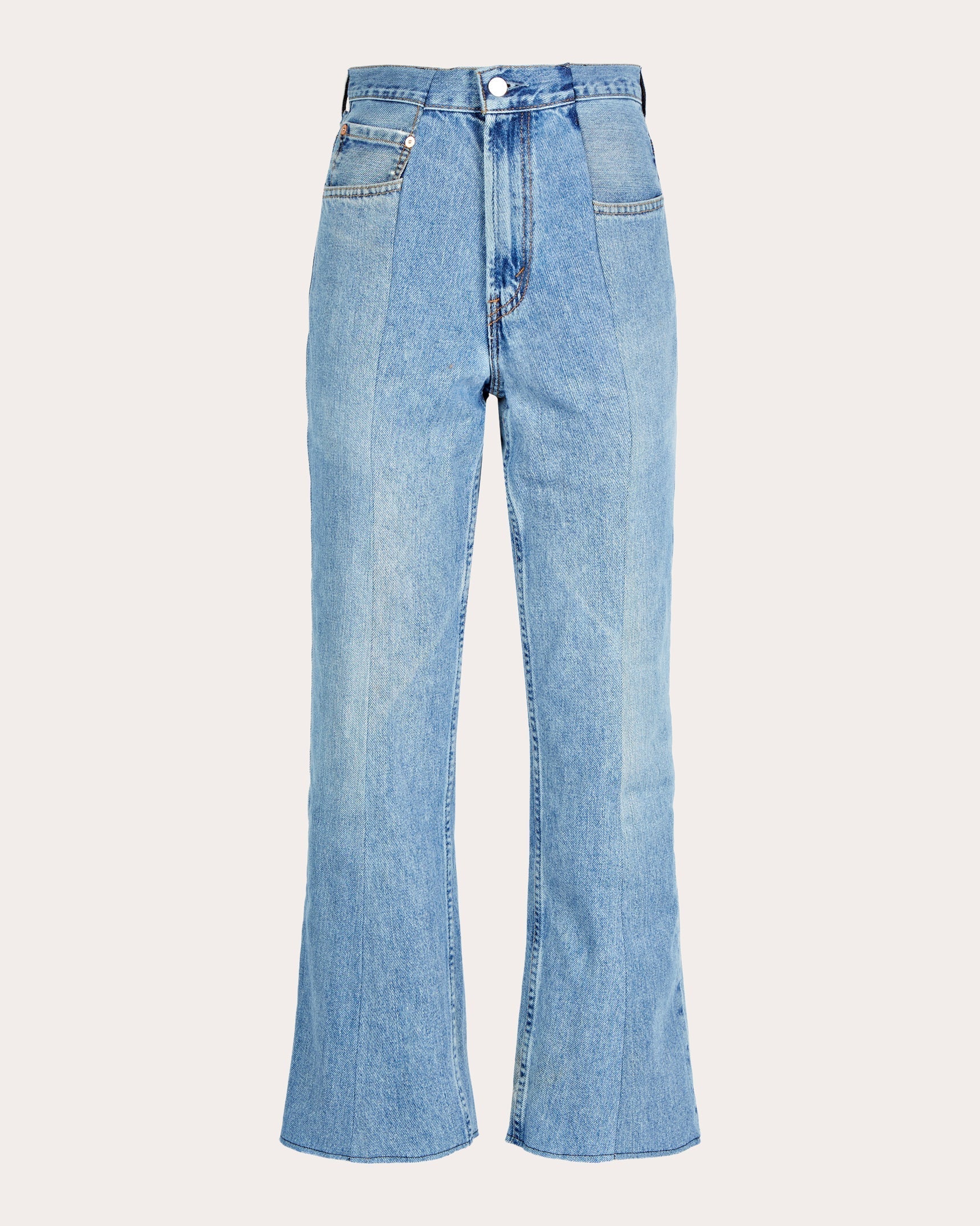 Flare High-Rise Cropped Jeans