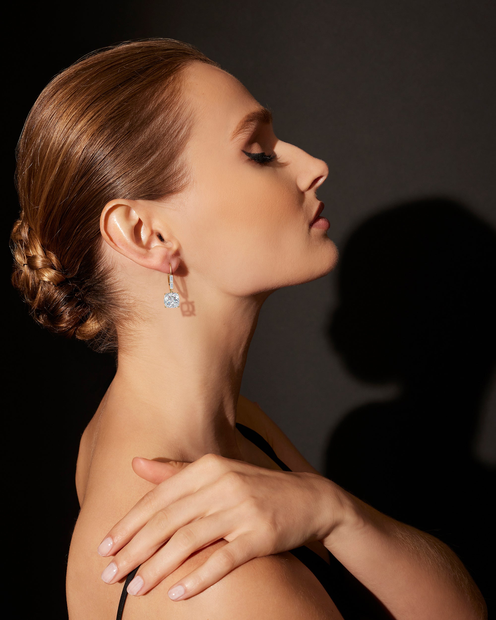 Orient Express 14K Gold Lab-Grown Diamond Earrings