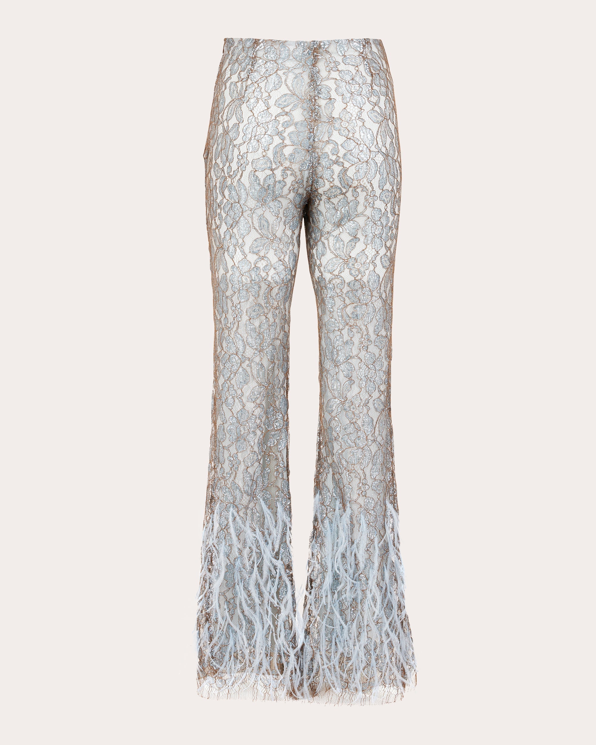 Ellipse Night Feathered Lace Pants