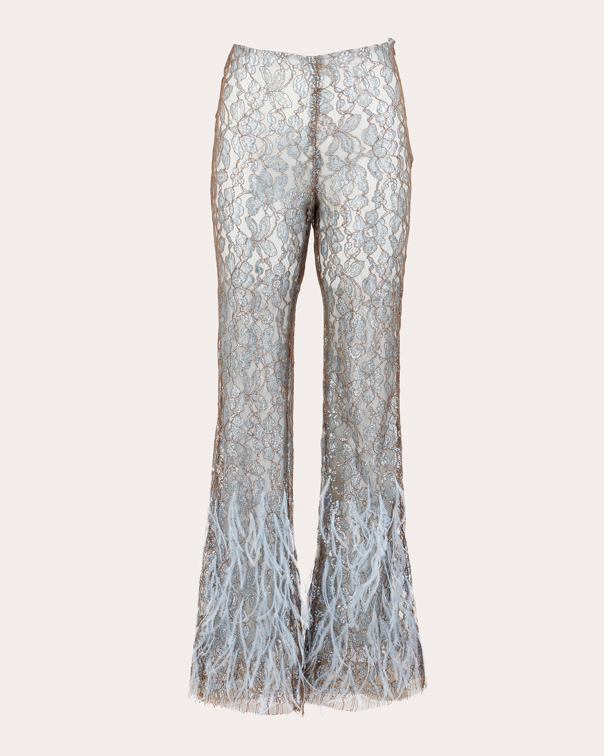 Ellipse Night Feathered Lace Pants