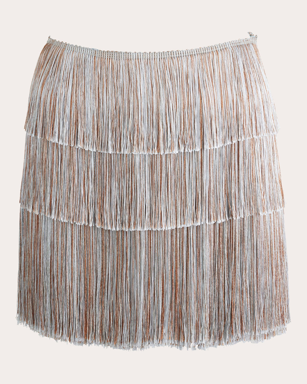 Moonlight Fringed Lace Trimmed Mini Skirt