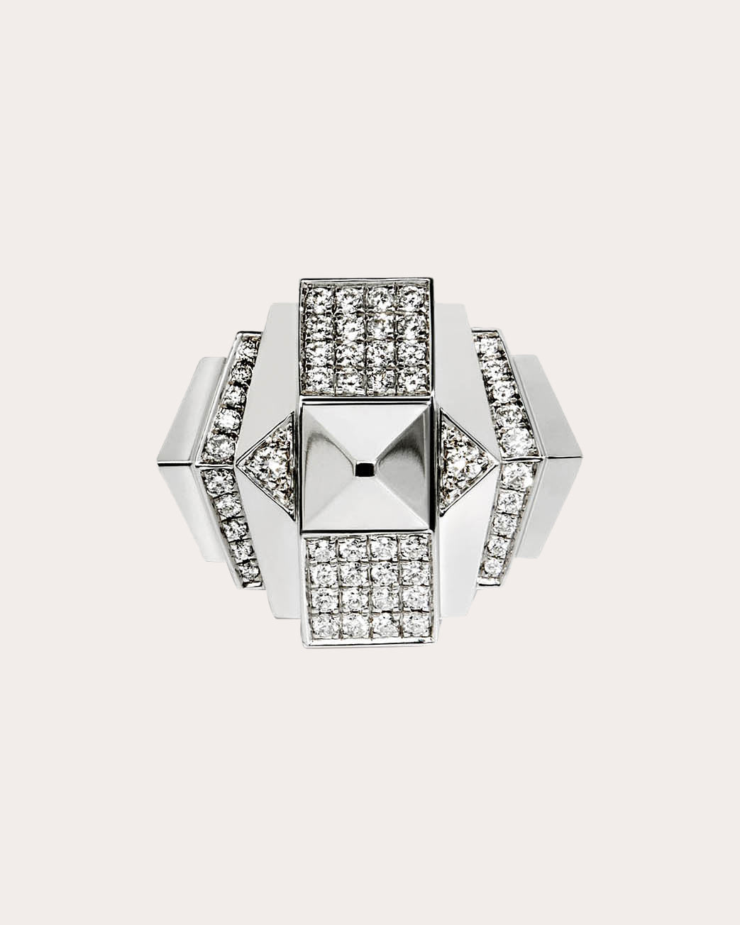 Rockaway Rhodium-Plated Sterling Silver Diamond Ring