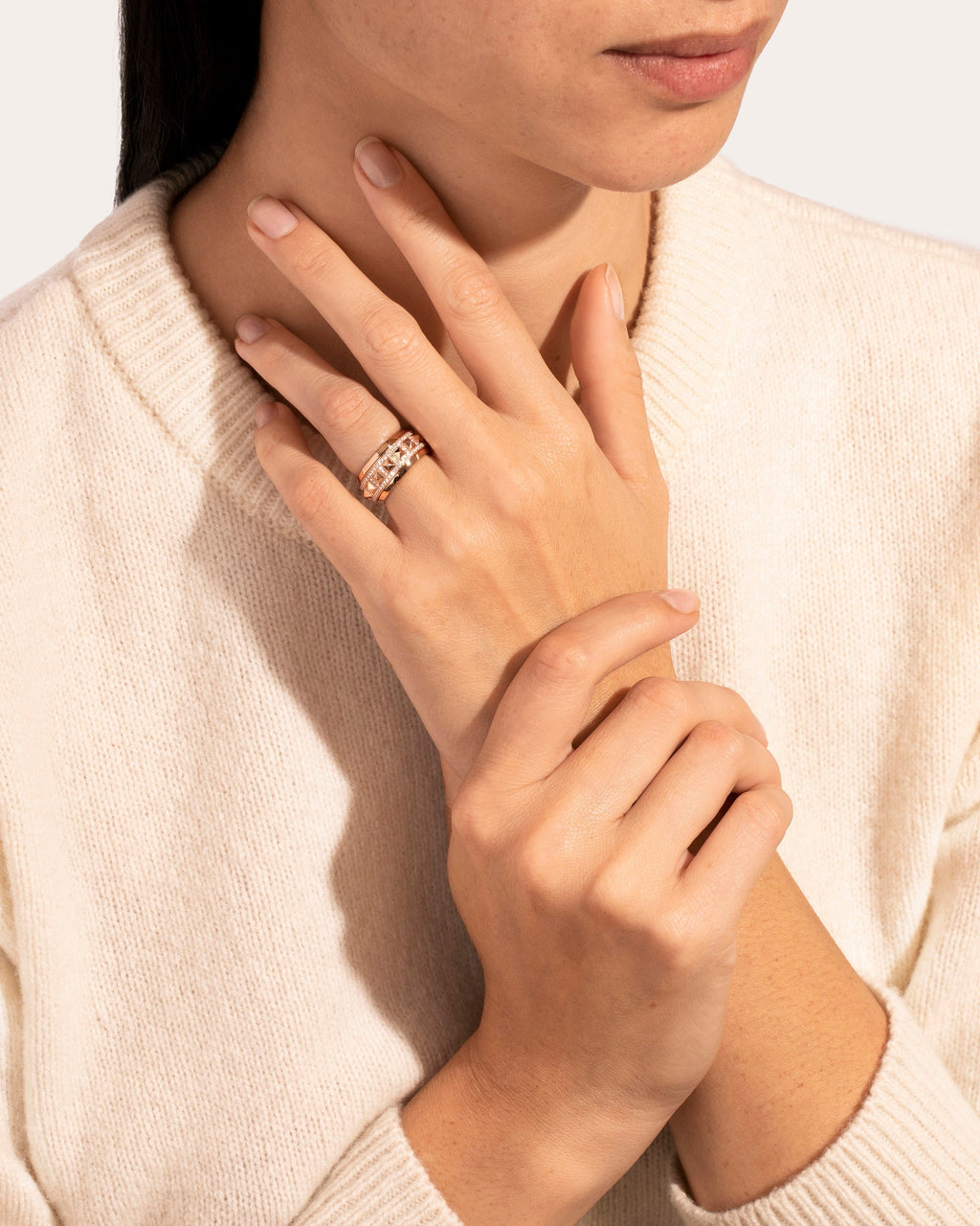 Rockaway 18K Gold Diamond Spinner Ring
