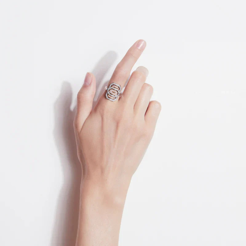 Petite My Way 18K Two-Tone Gold Diamond Ring